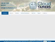 Tablet Screenshot of cloudtamers.com